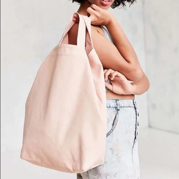 Baggu Duck BAG Light Pink Recycled Cotton Canvas Tote Bag - Picture 2 of 12